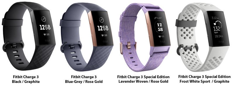 fitbit charge 3 pebble rose gold