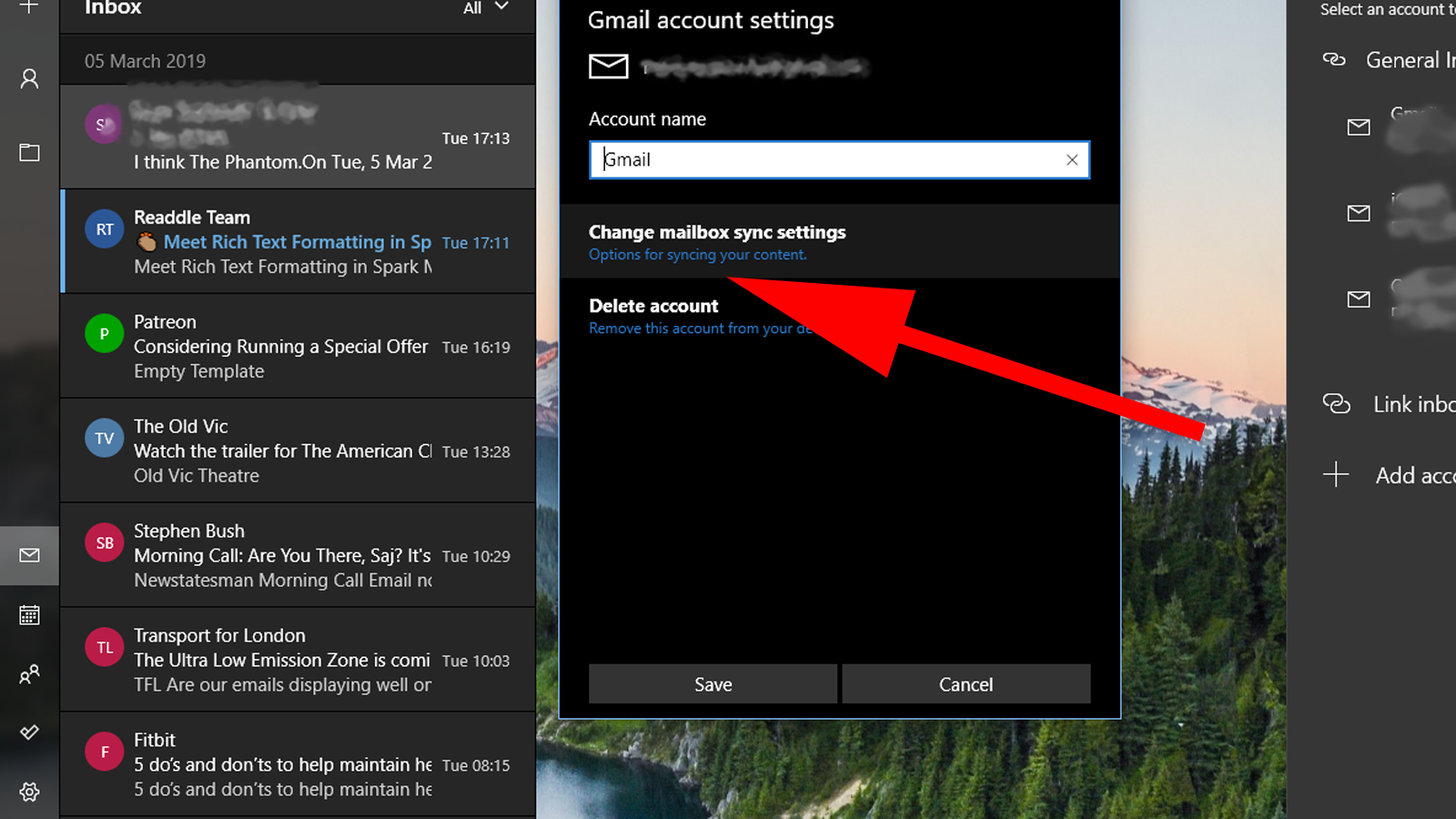 How to change email sync frequency in Windows 10 Gigarefurb