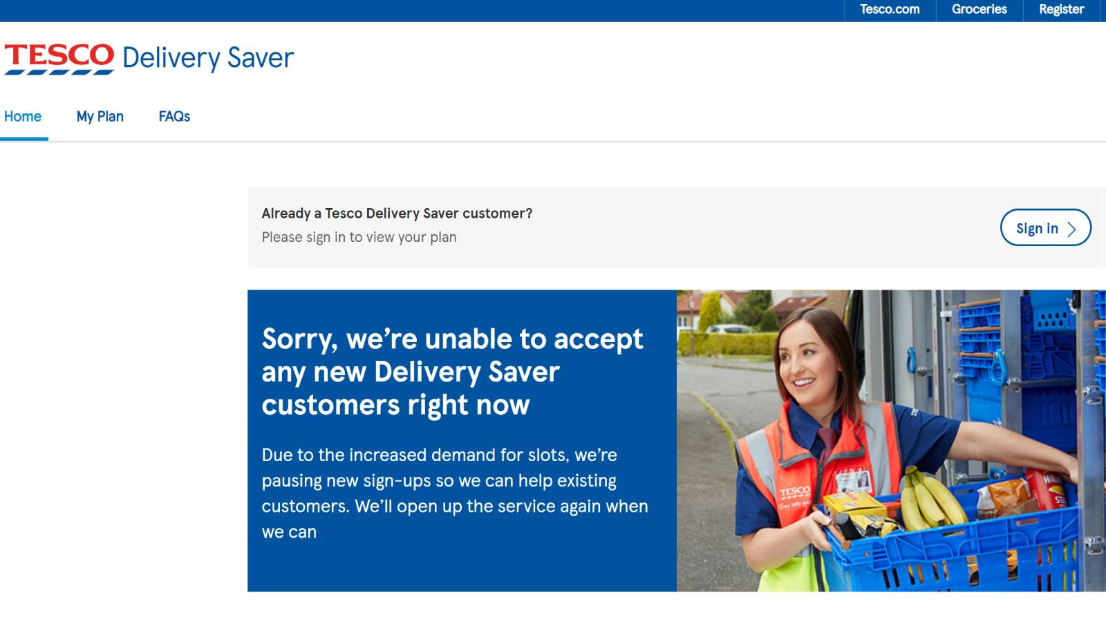 Food delivery which online grocery delivery services still have slots