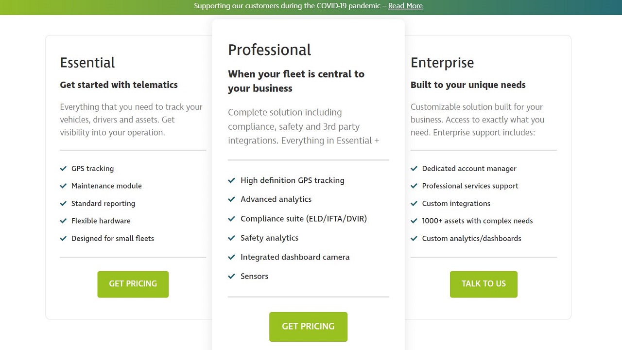 Teletrac Navman pricing